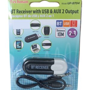 Usb Bluetooth - Auxiliar Receptor De Audio Techman Ut-bt05
