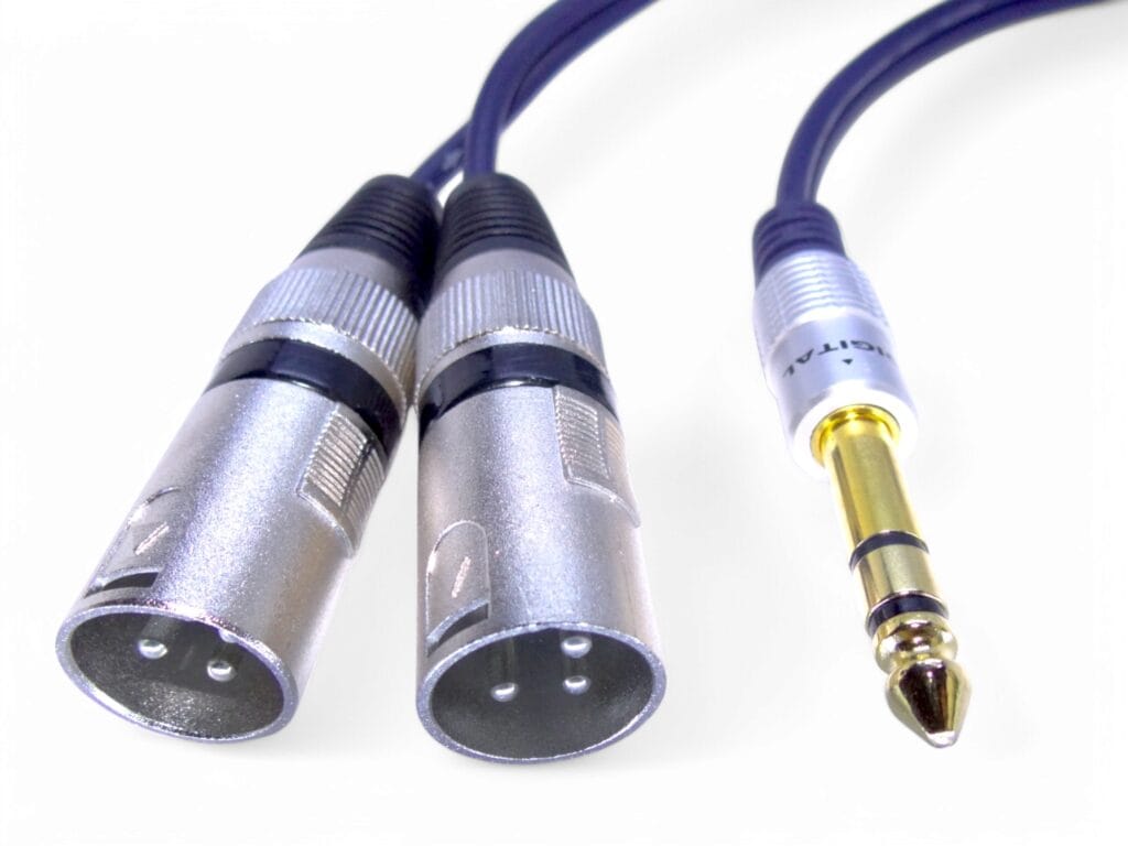 Cable Plug 1/4 Trs Esteréo A 2 Xlr Canon Macho 1.8 Mts