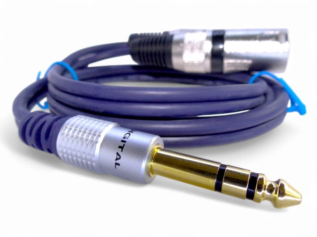 Cable Plug 1/4 Trs Esteréo A 2 Xlr Canon Macho 90 Cm