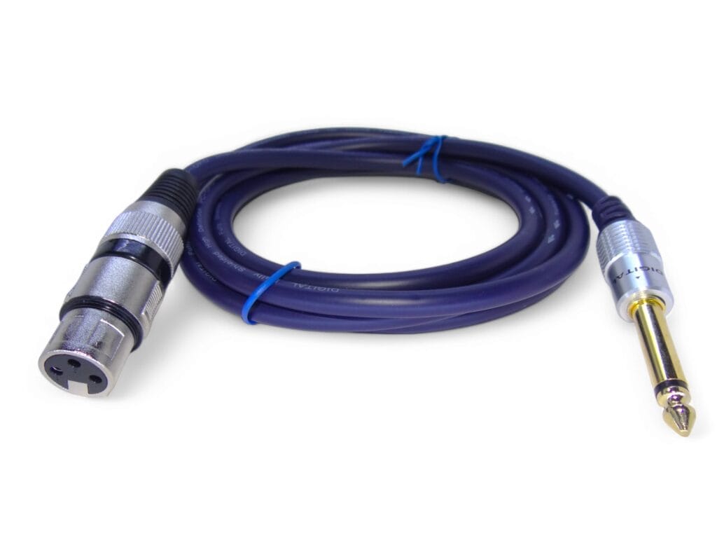 Cable Plug De 1/4 Mono A Xlr Canon Macho 1.8mts
