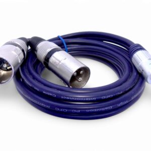 Cable plug 3.5 auxiliar a 2 xlr canon macho 1.8 mts