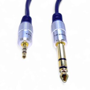 Cable plug 3,5 estereo a plug 1/4 estereo trs 5,5 mts - Image 4