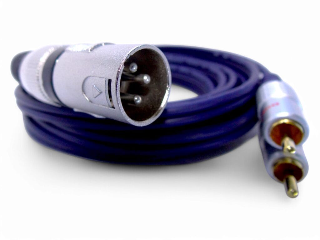 Cable xlr Canon Macho a 2 RCA Macho 3.6mts