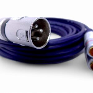 Cable xlr Canon Macho a 2 RCA Macho 3.6mts