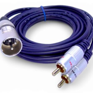 Cable xlr Canon Macho a 2 RCA Macho 3.6mts - Image 4