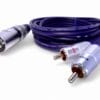 Cable xlr canon macho a 2 rca macho 1.8 mts