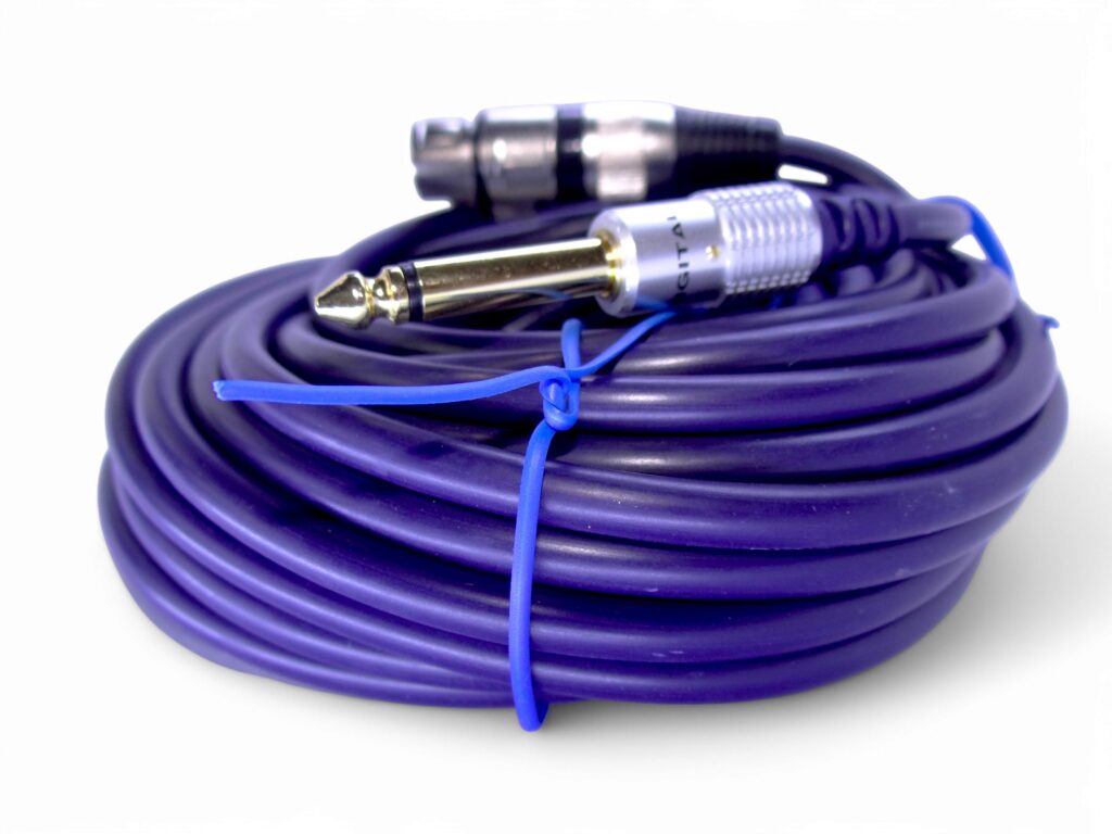 extensión xlr hembra-macho mono 6.3mm digital 10 mt