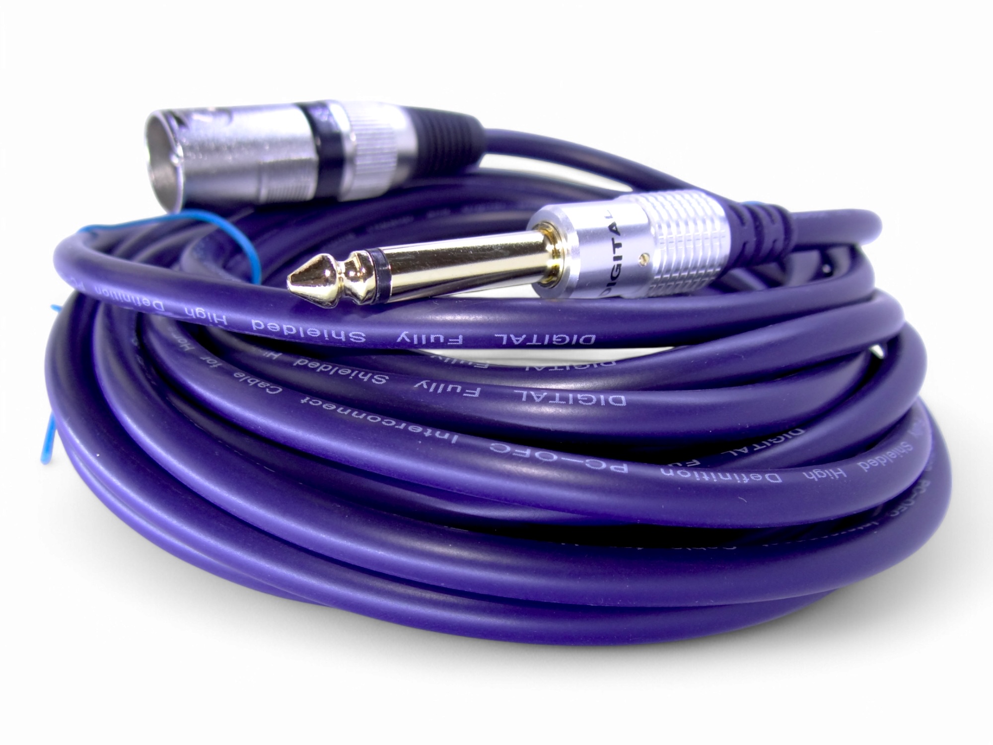 Extensión xlr macho-macho mono 1/4 digital 5,5mt