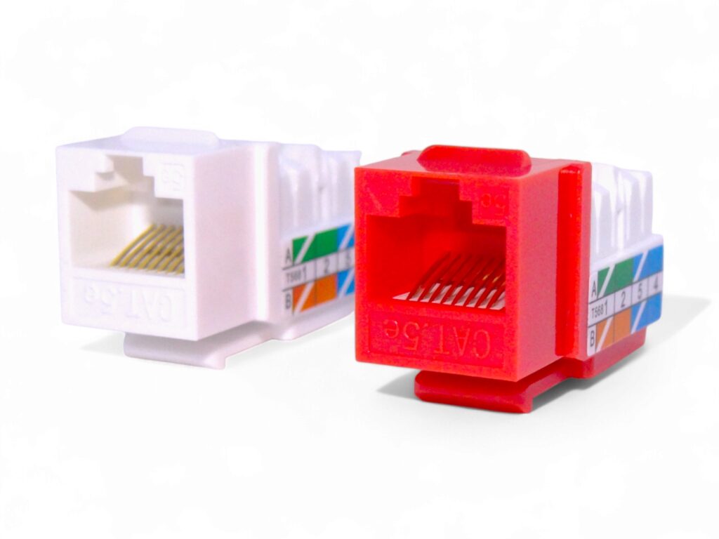Jack Rj45 keystone de red lan Cat 5e x 10 unidades