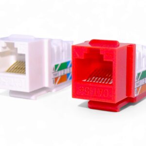 Jack Rj45 keystone de red lan Cat 5e x 5 unidades