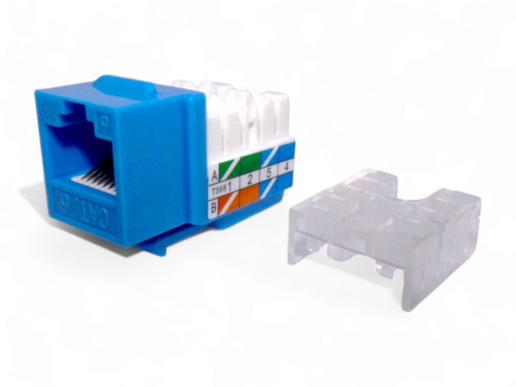Jack Rj45 keystone de red lan Cat 6 x 5 unidades