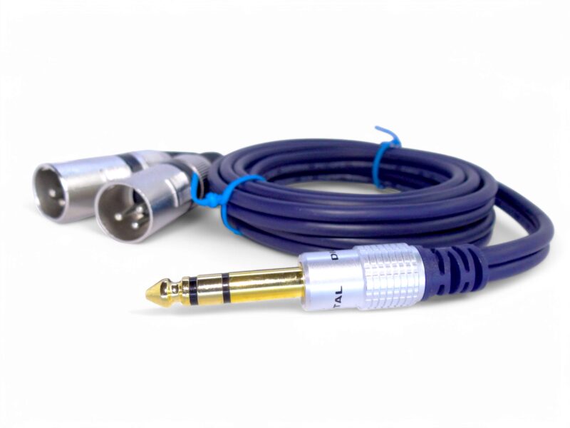Cable Plug 1/4 Trs Esteréo A 2 Xlr Canon Macho 1.8 Mts - Image 5