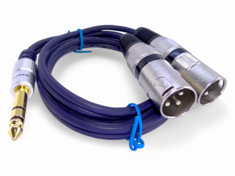 Cable Plug 1/4 Trs Esteréo A 2 Xlr Canon Macho 1.8 Mts - Image 4