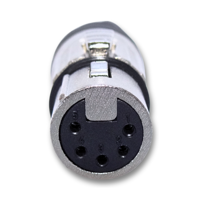 Conector De 5 Pines Hembra Metalico Roxtone Rx5f