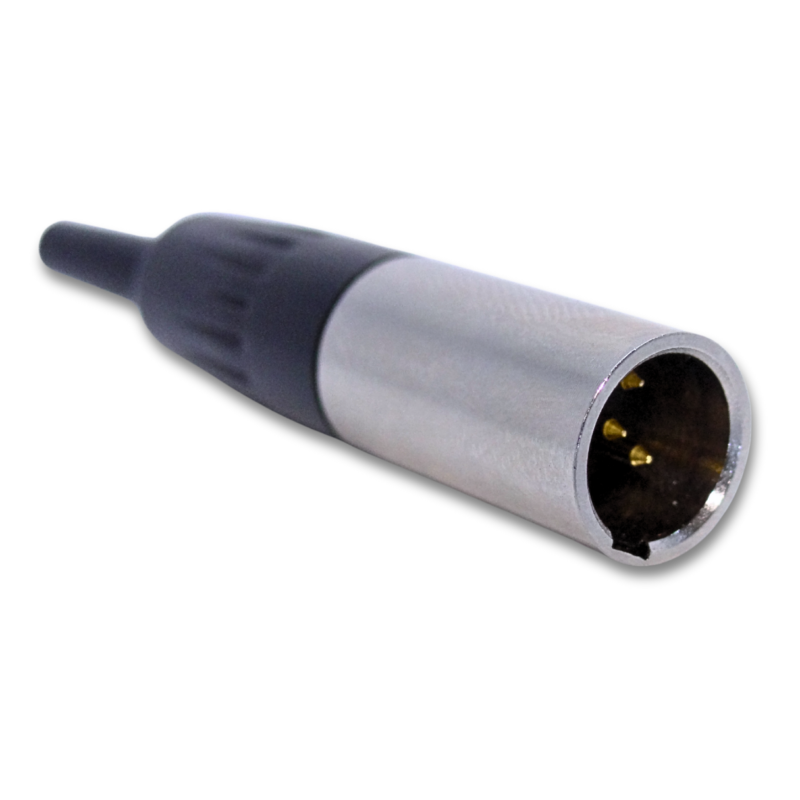 Conector Mini Xlr 4 Pines Macho Para Soldar