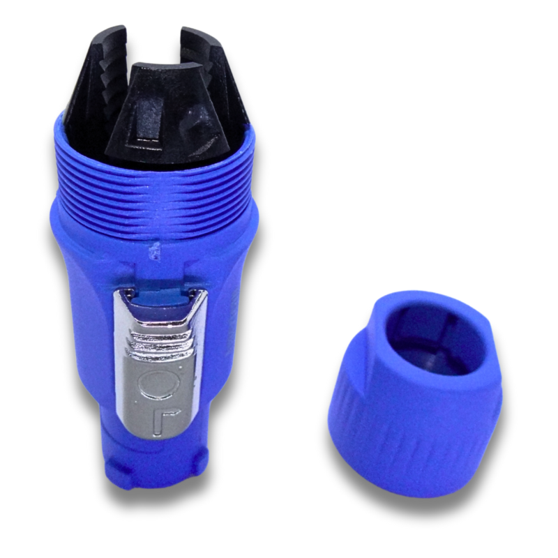 Conector Powercon Macho Azul Tipo A American Sound