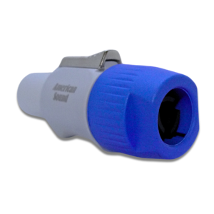 Conector Powercon Macho Gris Tipo B American Sound