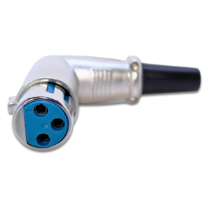 Conector Xlr Hembra En Angulo Codo Canon Aereo