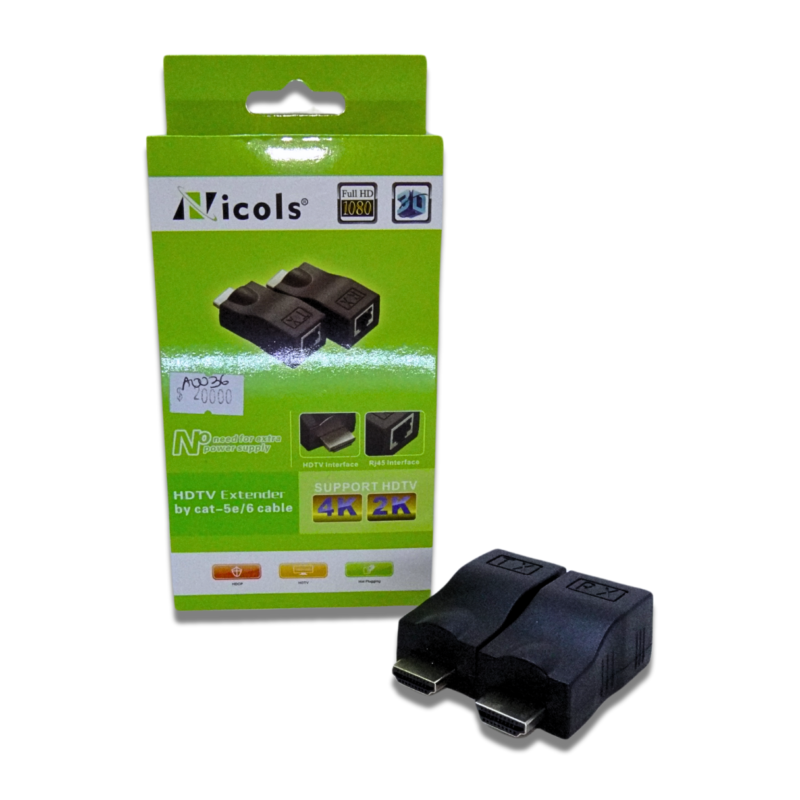 Extender Hdmi De 30 Mts Extensor Hdmi 2k - 4k Por Utp Rj45
