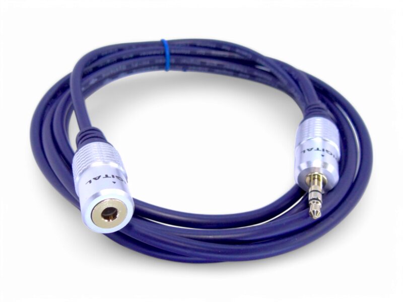 Extensión Para Audífonos 3.5 Macho - Hembra 1.8 Mts Digital