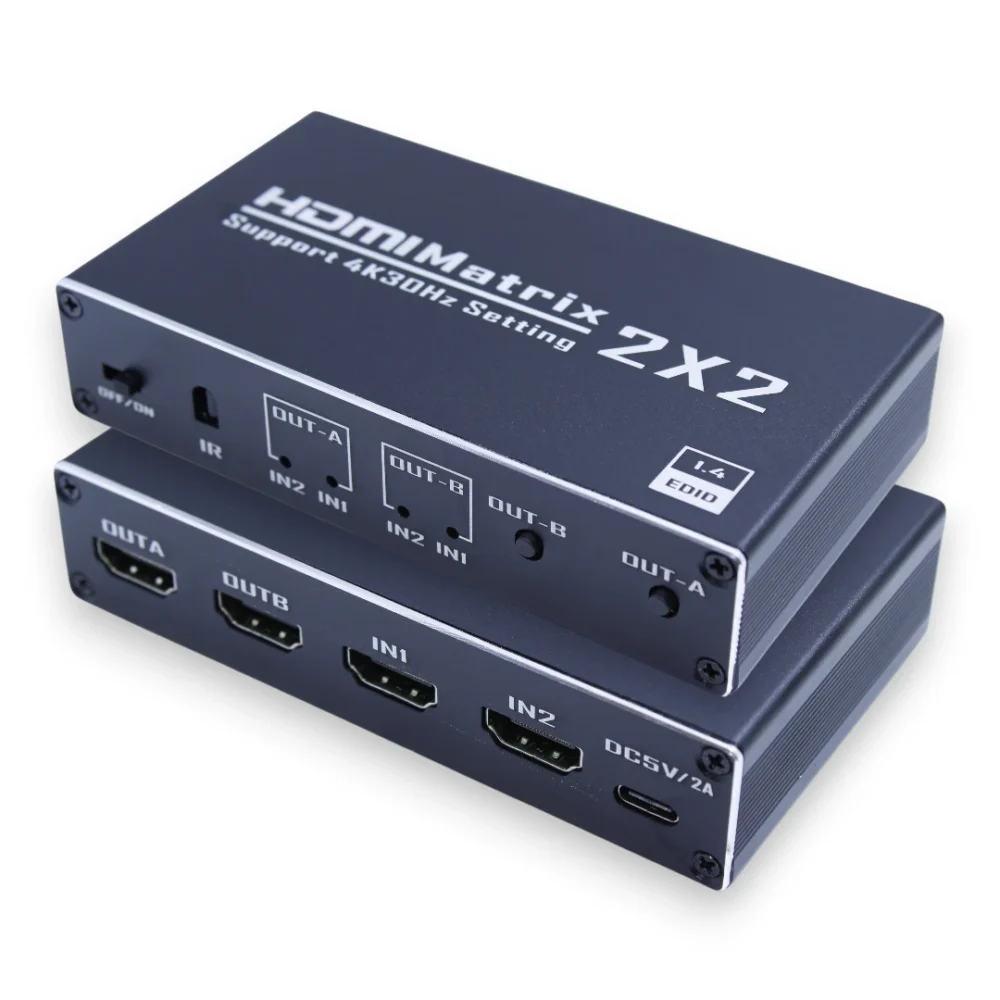 Matriz Hdmi 2x2 4k 3d Splitter 30hz Techman