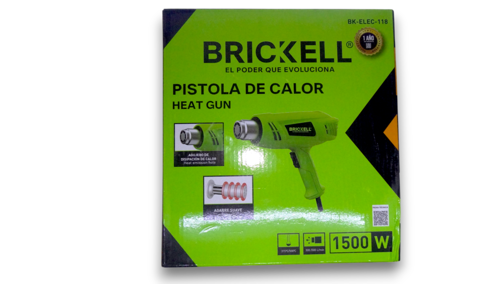 Pistola De Aire Caliente Profesional Brickell 1500w Elec-118