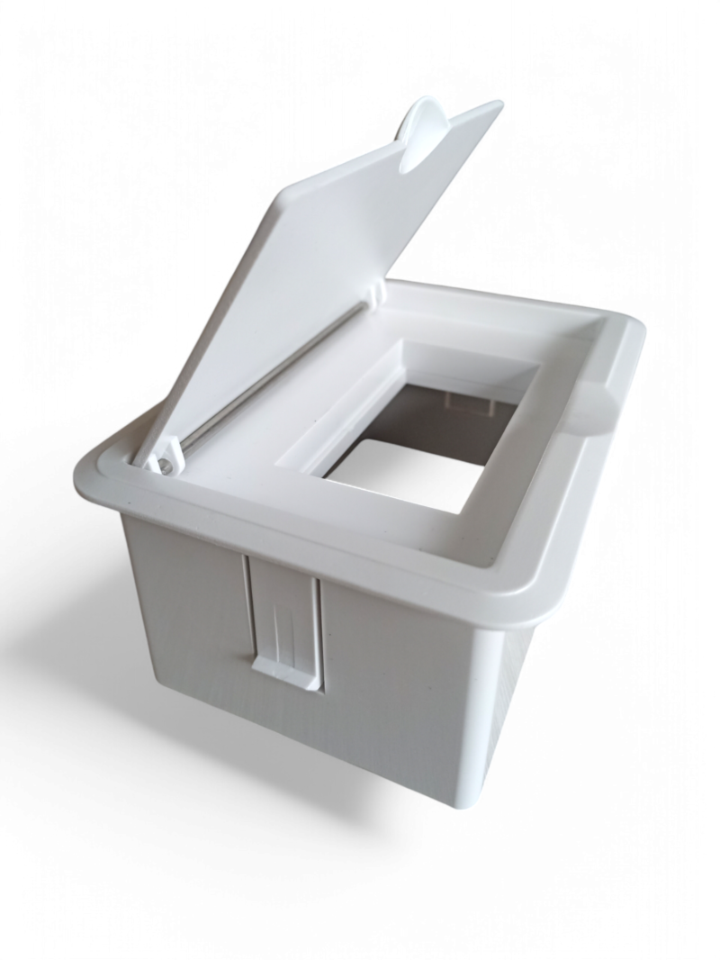 Caja De Conexiones - Grommet Para 3 Modulos