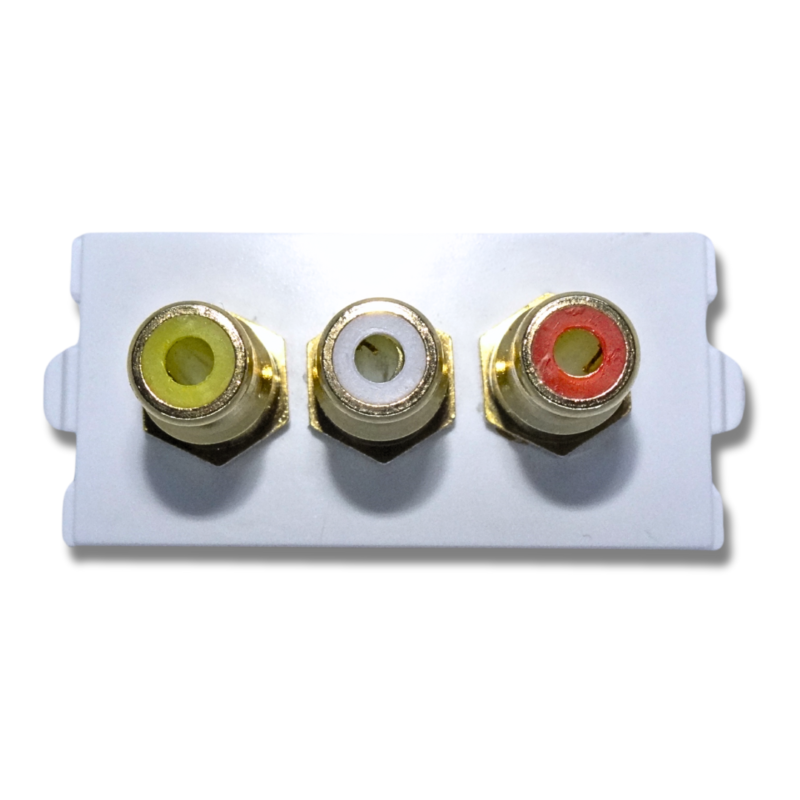 Faceplate Modular De 3 Espacios Hp-8128