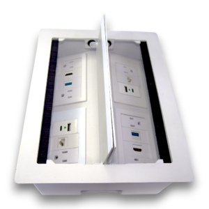 Grommet Metálico Con Módulos Plus Usb + 110v + Hdmi + Datos - Image 3