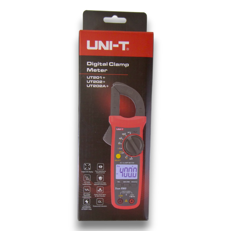 Pinza Amperimétrica Digital Uni-t Ut202+ True Rms, Ncv Temp