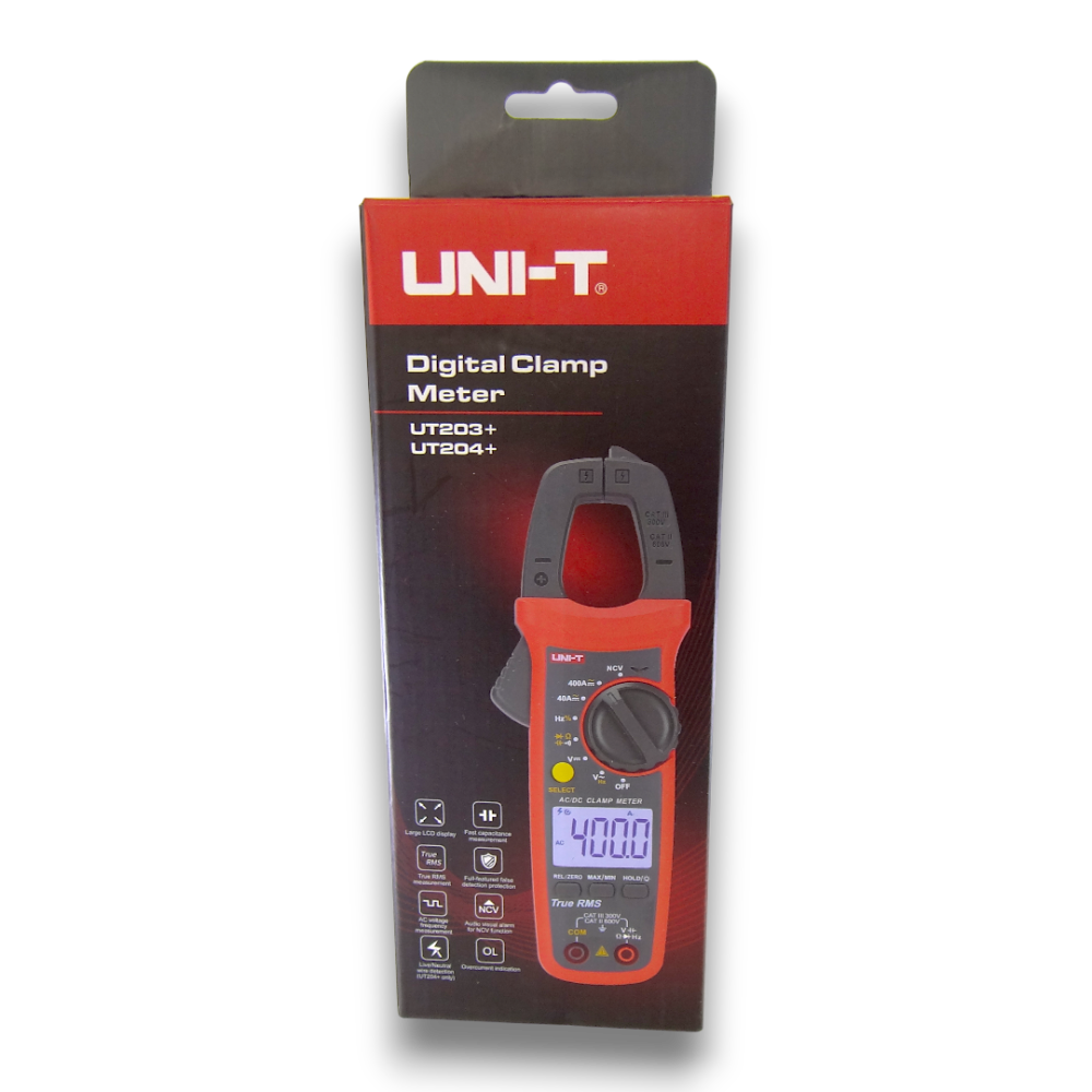 Pinza Amperimétrica Digital Uni-t Ut204+ 600a Ac/dc True Rms