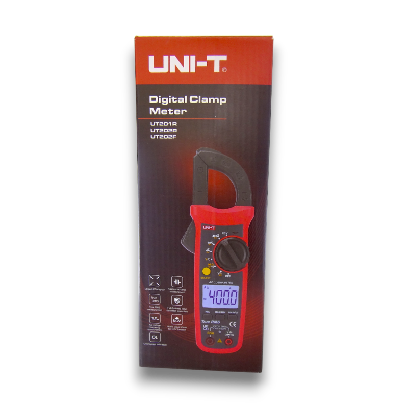 Pinza Amperimetrica Uni-t Ut202r 600v Ncv Diodos