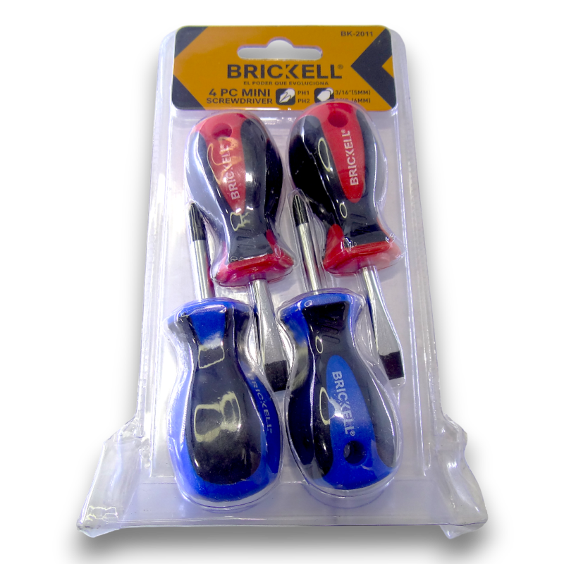 Set De Destornilladores X 4 Unds Mecánico Brickell Bk-2011
