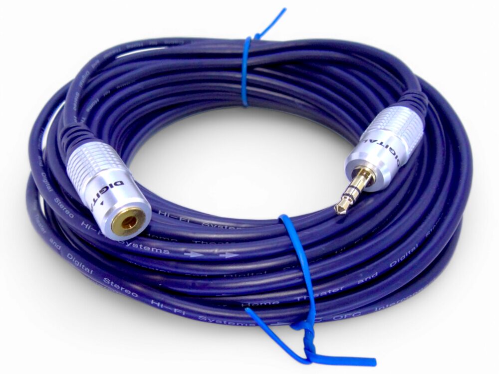 Extensión Para Audífonos 3.5 Macho - Hembra 10 Mts Digital