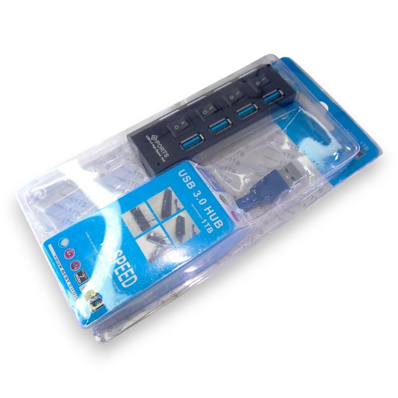 Hub Usb 3.0 De 4 Puertos Con Interruptor On / Off 5 Gbps - Image 4