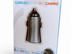 Cargador Para Carro Usb + Tipo C Carga Rapida 3.1ah Unitec