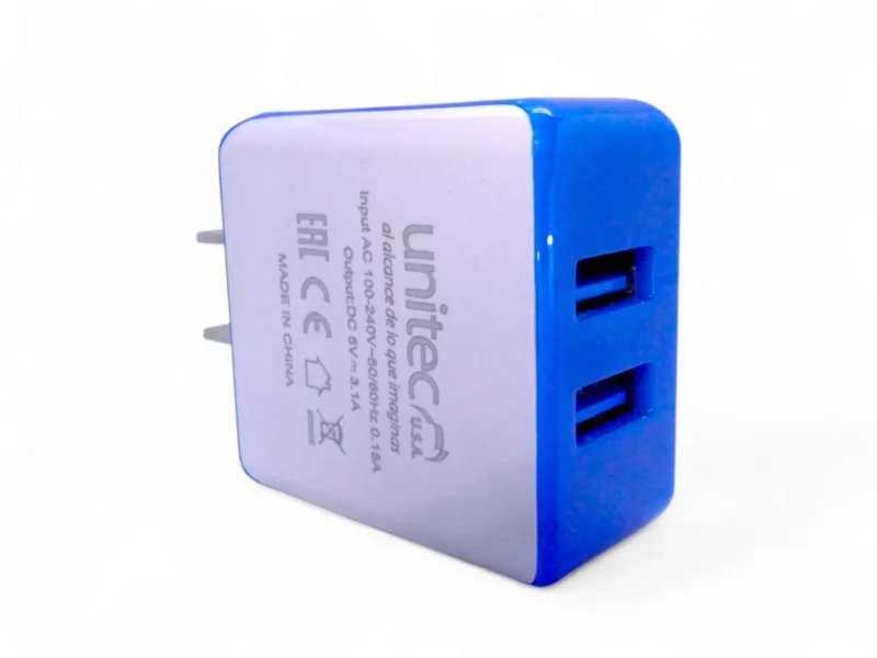 Cargador Para iPhone Carga Rapida Dual 3.1 Unitec + Cable 1m - Image 3