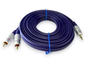 Cable Plug 3.5 Estéreo A 2 Rca Macho De 5.5 Mts Digital