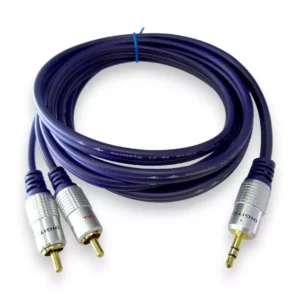 Cable Plug 3.5 Estéreo A 2 Rca Macho De 1.8 Mts Digital