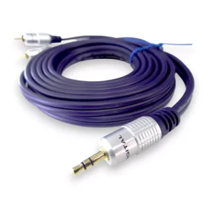 Cable Plug 3.5 Estéreo A 2 Rca Macho De 3.6 Mts Digital - Image 2