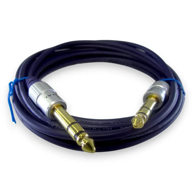 Cable De Línea 1/4 Estéreo Trs 6.3mm 1.8 Metros Digital
