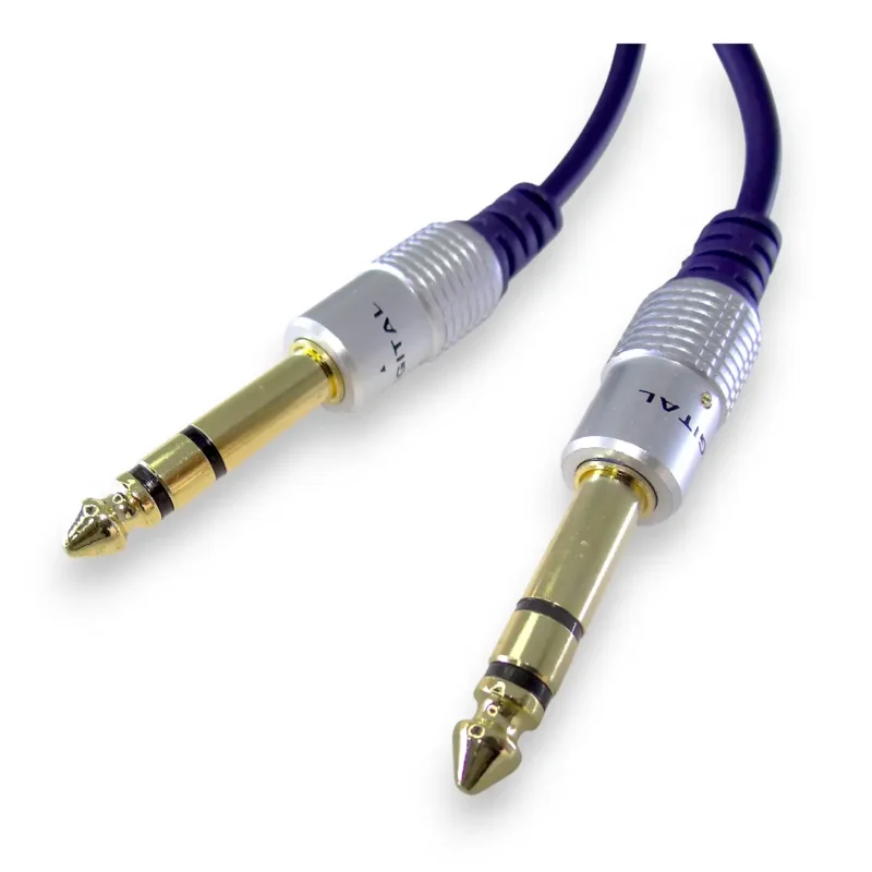 Cable De Línea 1/4 Estéreo Trs 6.3mm 1.8 Metros Digital - Image 2