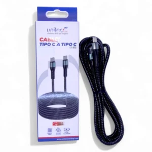 Cable De Carga Tipo C Carga Rapida 3.1a Trenzado Unitec - 2m