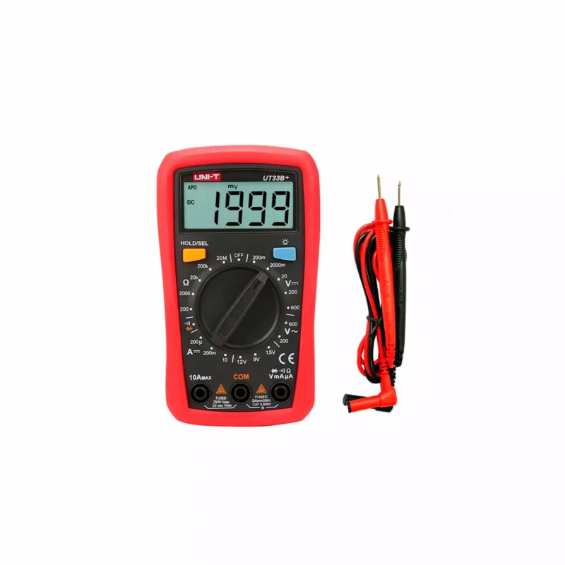 Multímetro Digital Uni-t Ut33b+ 600v Ac/dc Test De Baterias - Image 4