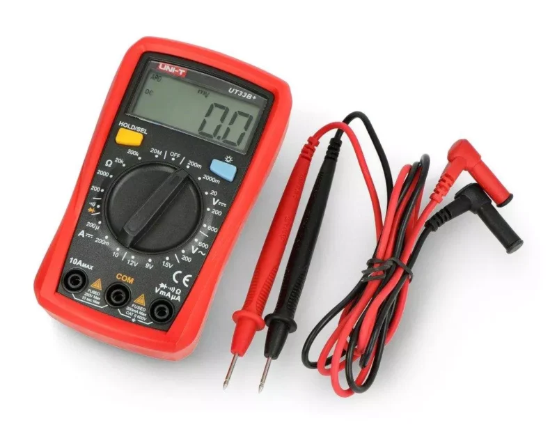 Multímetro Digital Uni-t Ut33b+ 600v Ac/dc Test De Baterias