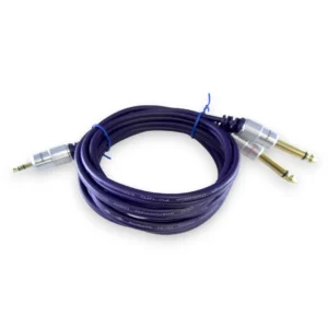 Cable Plug 3.5 Estéreo A 2 Plug 1/4 De 1.8 Mts Digital