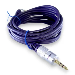 Cable Plug 3.5 Estéreo A 2 Plug 1/4 De 1.8 Mts Digital - Image 5