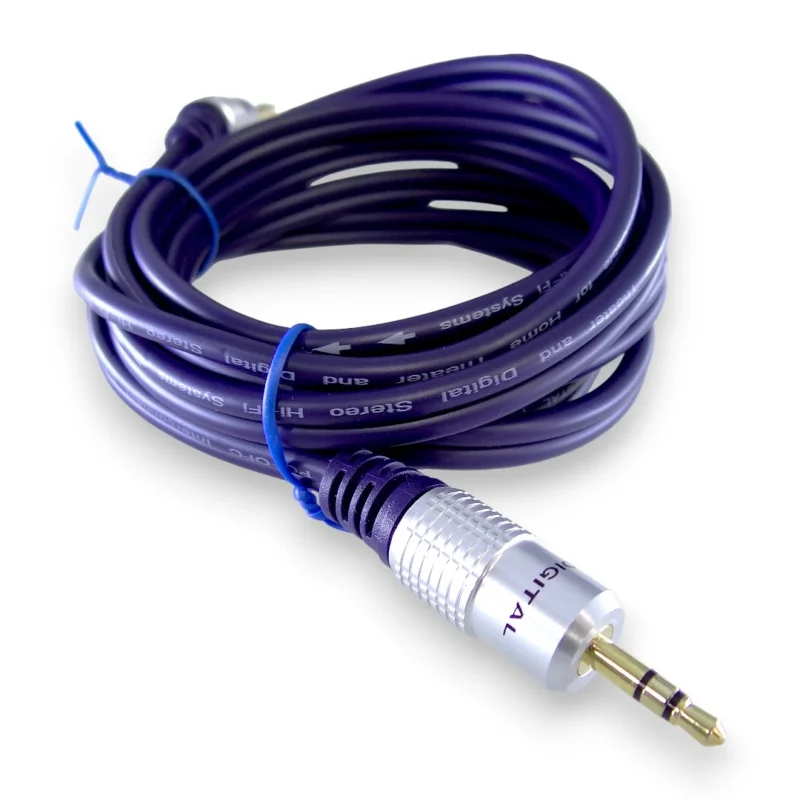 Cable Plug 3.5 Estéreo A 2 Plug 1/4 De 1.8 Mts Digital - Image 5
