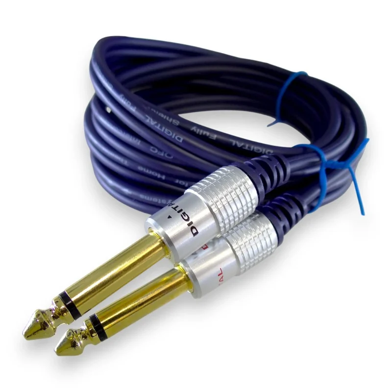 Cable Plug 3.5 Estéreo A 2 Plug 1/4 De 1.8 Mts Digital - Image 4