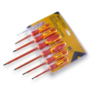 Juego De 6 Destornilladores Dieléctricos + Tester Brickell